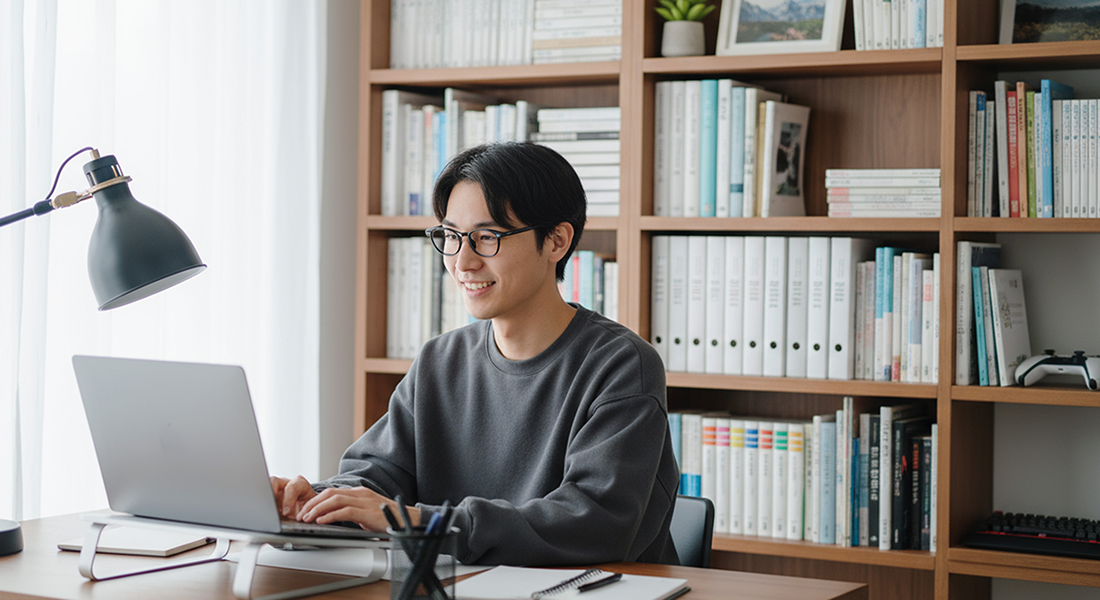 リモートワーク正社員エンジニアと副業のイメージ